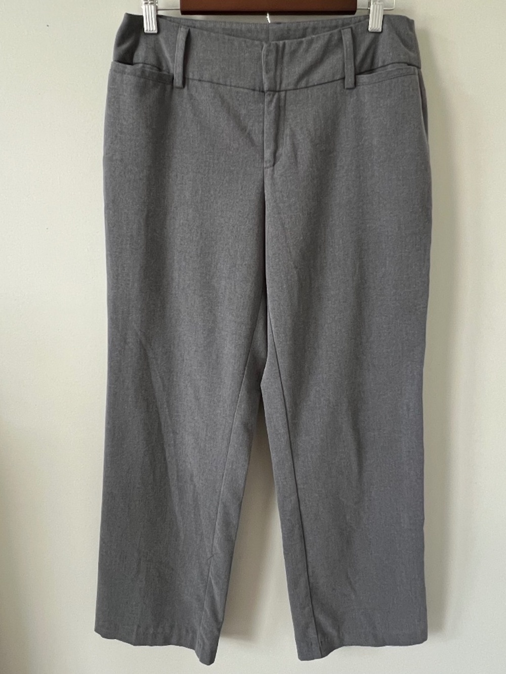 AB Studio Women's Gray Mid-Rise Dress Pants Size 8